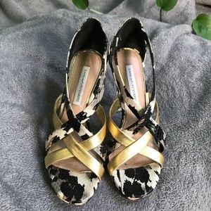 DVF Python Pump with Trendy Clear Heels